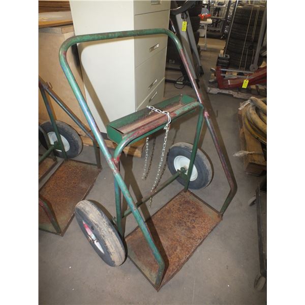 Oxy / Acetylene Tank Cart On Wheels
