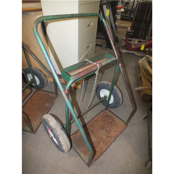 Oxy / Acetylene Tank Cart On Wheels