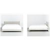 Image 2 : B1021K MAPLE Fabric Bed(Light Grey,King) -