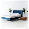 Image 1 : B1032Q MEREDITH Fabric Bed(Velvet Blue,Queen)