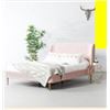 Image 1 : B1033Q MEREDITH Fabric Bed(Velvet Pink,Queen)