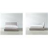 Image 2 : B1042K KUDROW Fabric Bed with Storage(Grey,King) - HEADBOARD + DRAWERS +SIDE RAILS+FOOTBOARD+DRAWERS