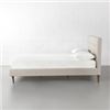 Image 2 : B1063K CASELLE Fabric Bed(Beige, King) - HEADBOARD+- FOOTBOARD + SLATS HEIGHT: 113 cm | 44.6"WIDTH: