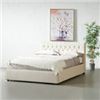 Image 1 : B1071Q AMARA Fabric Bed(Beige,Queen) - HEADBOARD + DRAWERS+SIDE RAILS+ FOOTBOARD + DRAWERS+FOOT  WID