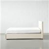 Image 2 : B1071Q AMARA Fabric Bed(Beige,Queen) - HEADBOARD + DRAWERS+SIDE RAILS+ FOOTBOARD + DRAWERS+FOOT  WID