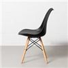 Image 2 : T0653 EIFFEL Leather Side Chair (Black) PRODUCT DIMENSIONSDEPTH:  52 cm | 20.5"WIDTH: 57 cm | 22.4
