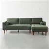 Image 1 : S1205-1/2  2/2  FONDA Fabric Sectional Sofa(Green,right) - TWO SEATER CHAISE LOUNGE SOFA DEPTH: 94 c