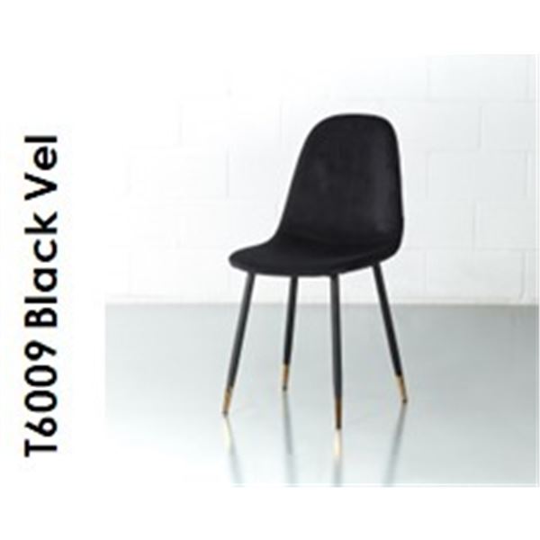 T6009 MILAN Velvet Side Dining Chair(Velvet, Black) PRODUCT DETAILSHigh-quality materials. Powder-