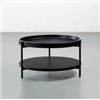 Image 1 : T6089 PAVIA Acacia Coffee Table(Black) PRODUCT DIMENSIONSDEPTH: 69 cm | 27"WIDTH: 69cm | 27"HEIGH