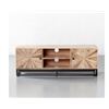 Image 1 : T5908 SUNBURST - Mango Wood TV Unit PRODUCT DIMENSIONSLENGTH: 144.7 cm | 57"WIDTH: 35.5 cm | 14"H
