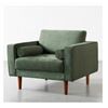 Image 1 : s1204 FONDA Fabric Sofa(1-seater, Green)DEPTH: 94 cm | 37"WIDTH: 106 cm | 41.7"HEIGHT: 86 cm | 33.