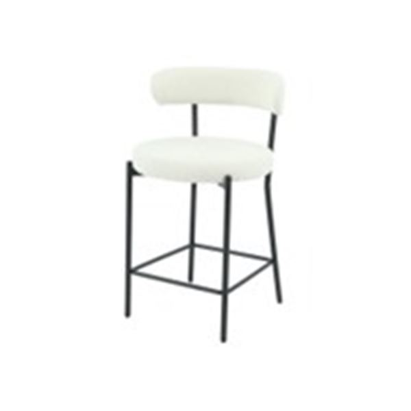 T6472 SAMANTHA Fabric Counter Stool(Boucle Cream)
