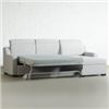 Image 2 : S1266-1/2 EVA Fabric Sectional Sofabed Right (Grey) - CHAISE LOUNGE TWO SEATER is only 1/2