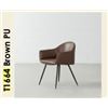 Image 1 : t1664 MILAN Leather Armchair(Brown)