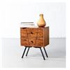 Image 1 : t5112 PALMA Mid Century Night Table LENGTH: 45.72 cm | 18" WIDTH: 30.48 cm | 12" HEIGHT: 58.42 cm | 