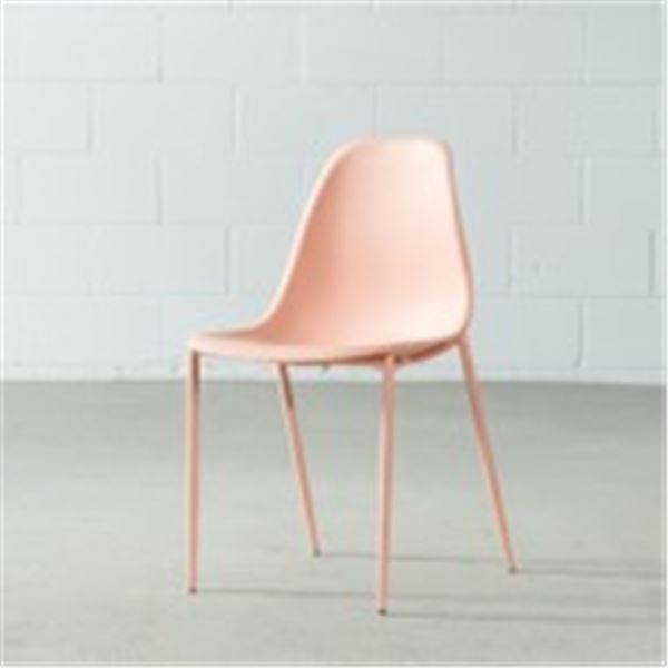 T6379 ELLEN Plastic Dining Chair(Pink) - NEW CHAIR DIMENSIONS WIDTH: 46.5cm |18.3"DEPTH: 53.5 cm | 