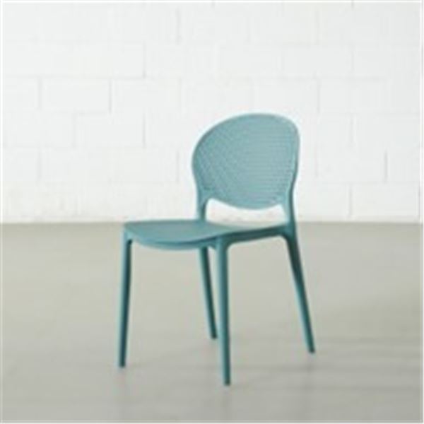 T6372 POLKA Plastic Chair UV Resistant (Blue) PRODUCT DETAILSPolypropylene plasticFoot caps protec