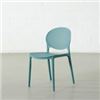 Image 1 : T6372 POLKA Plastic Chair UV Resistant (Blue) PRODUCT DETAILSPolypropylene plasticFoot caps protec