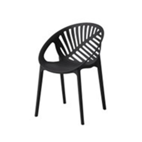 T6373 FOLIAGE Plastic Chair UV Resistant (Black) PRODUCT DETAILSHigh-quality vegan leatherBlack-co