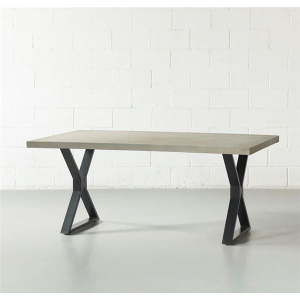 X2129 Concrete Straight Cut Table Top(150cm,Grey)