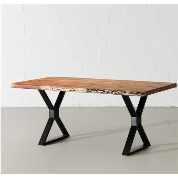 X2022 Acacia Live Edge Table Top(150cm,Natural)