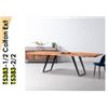 Image 1 : T5383 COLTON Extendable Acacia Table(Natural)DEPTH: 97.7 cm | 38.5" WIDTH: 200 -280 cm | 79 -110" HE