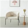 Image 1 : T6273 AGNES Fabric Lounge Chair(Beige) PRODUCT DIMENSIONSWIDTH: 74cm | 29.1" DEPTH: 70cm | 27.6" HE