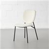 Image 1 : T6059 SIERRA Fabric Dining Chair(Cream )PRODUCT DETAILSHigh-quality fabricBlack-coated metal legs