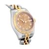 Image 3 : Rolex Ladies Quickset 18K Two Tone Factory Diamond Dial Datejust With Rolex Box