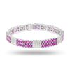 Image 1 : 11.92 ctw Ruby and 2.72 ctw Diamond Platinum Bracelet