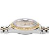 Image 8 : Rolex Mens Two Tone Champagne Index Dial 18K Yellow Gold Pyramid Diamond Bezel W