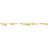 Image 5 : NEW Milor Italian 14K Yellow Gold Open Curb Link Bracelet w/ Puffed Dangle Charm