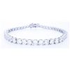 Image 1 : Tennis Necklace & Matching Bracelet Set, Graduating Choker Length w 7" Bracelet - Swarovski Elements