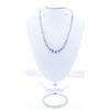 Image 3 : Tennis Necklace & Matching Bracelet Set, Graduating Choker Length w 7" Bracelet - Swarovski Elements