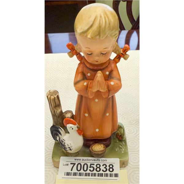 HUMMEL Figurine - Girl With Chicken