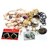 Image 1 : Box Lot - Mixed Vintage Jewellery , Shell Necklace, Silver Etc.1