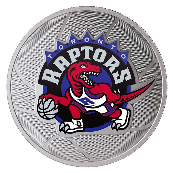 1 oz. Pure Silver Coin - Toronto Raptors 25th Season