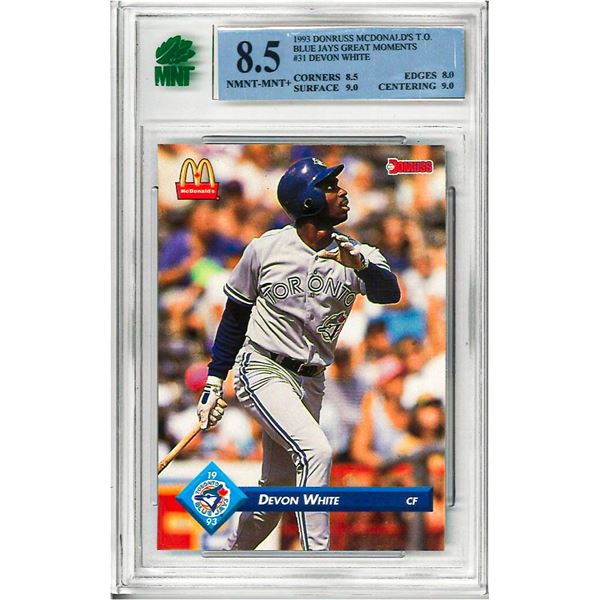 MR - Joe Carter #32 OE - Darrin Jackson #33 1993 Donruss Mcdonalds Toronto Blue Jays Great Moment Gr