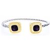 Image 1 : Cuff Bangle Bracelet Bezel Set Amethyst