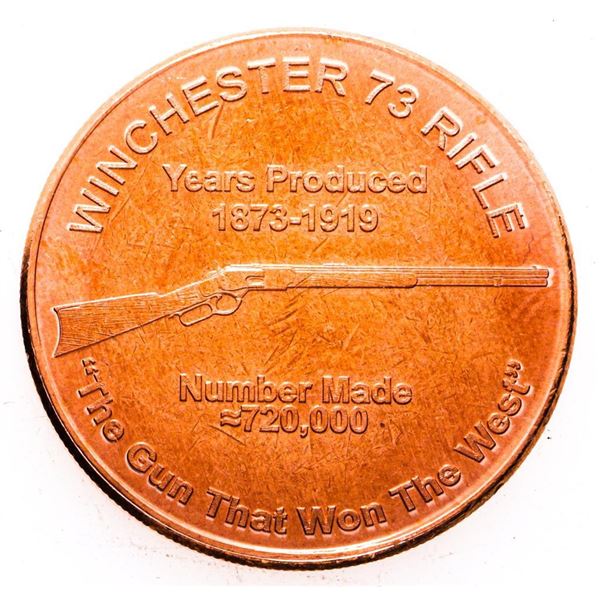 .999 Fine Pure Copper Round 1oz. - "Winchester Rifle"