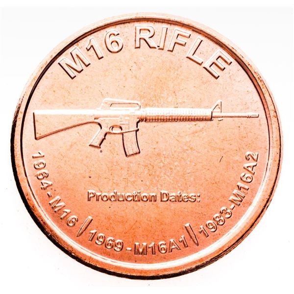 .999 Fine Pure Copper 1 oz. Round - M16 Rifle