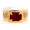 Image 2 : 18kt Gold Overlay Gemstone Ring Size 13