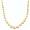 Image 1 : Hand Carved Ivory Graduating Bead Necklace1