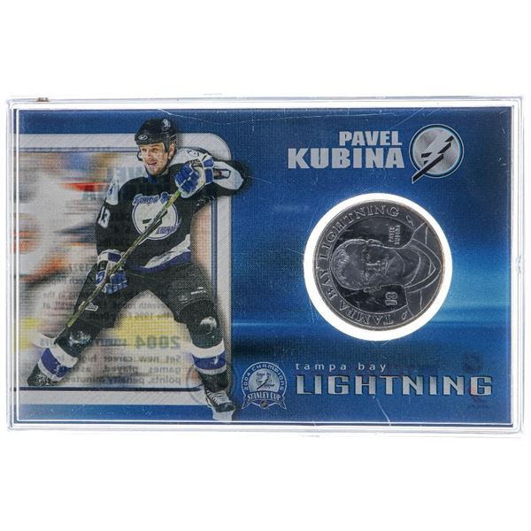 Pavel Kubina 2004 Stanley Cup Champion Silver Medallion