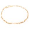 Image 1 : 18kt Gold Overlay Anklet Chain 10"