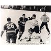 Image 1 : 1967-1968 ALL STAR GAME Maple leaf Gardens - Mike Walton & Gordie How Square Off. Autographed Mike S