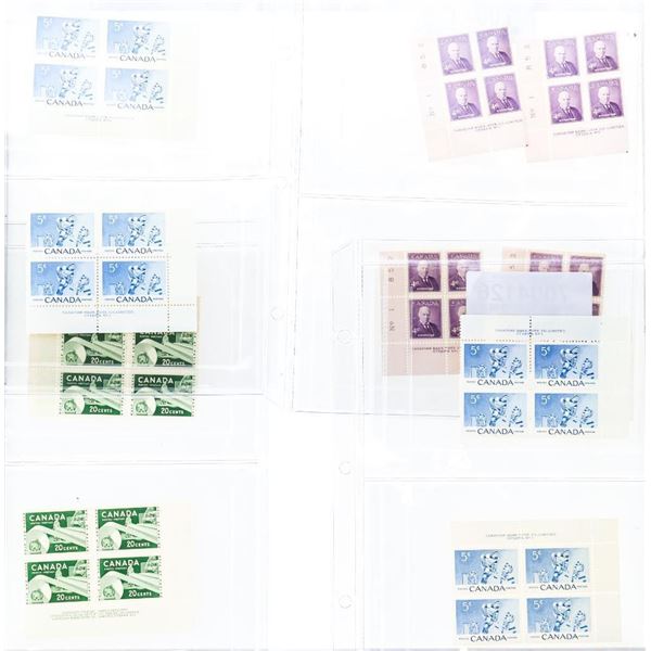 Lot - Canada Blocks of 4 Mint Stamps