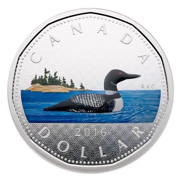 5 oz. Fine Silver Painted Coin – Big Coin Series: Dollar – Mintage: 1,500 (2016) S