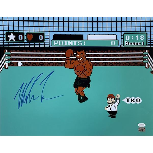 Mike Tyson Signed " Tyson's Punch-Out!!" 16x20 Photo (JSA & Tyson)