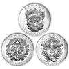 Image 1 : RCM Fine Pure Silver 3 x $25 Coin Set - Scupltural Art of Parlliment. Wood case